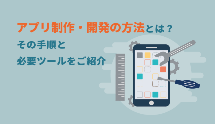 アプリ制作・開発の方法とは？その手順と必要ツールをご紹介 画像